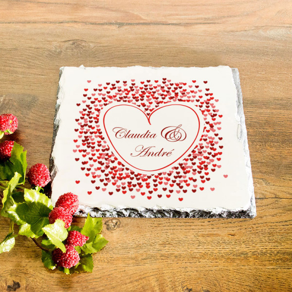 Granitplatte mit Ihrem Lieblingsmotiv zur Hochzeit
